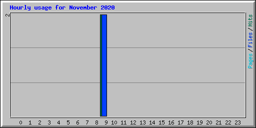 Hourly usage for November 2020